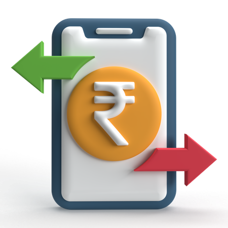 Geldtransaktion  3D Icon