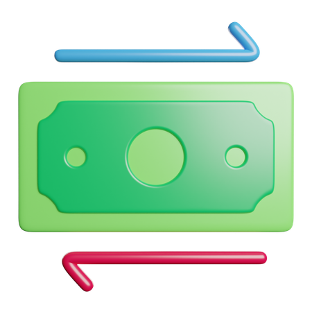 Geldtransfer  3D Icon