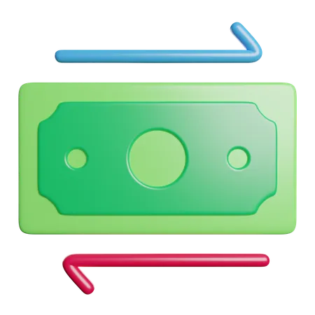 Geldtransfer  3D Icon