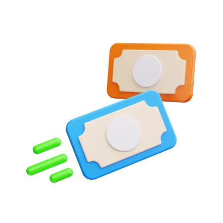 Geldtransfer  3D Icon