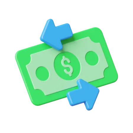 Geldtransfer  3D Icon