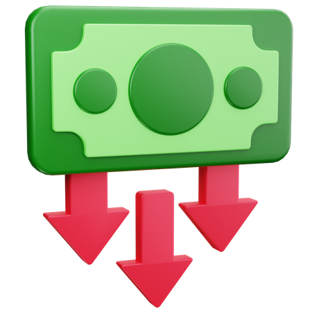 Geldverlust  3D Icon