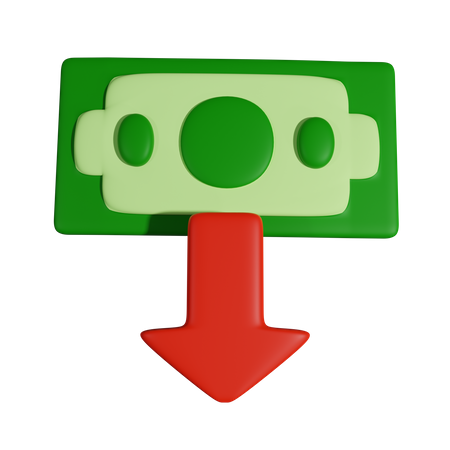 Geldverlust  3D Icon