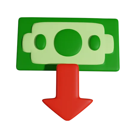 Geldverlust  3D Icon