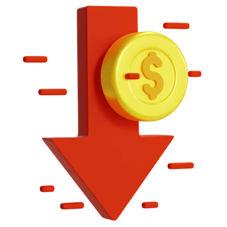 Geldverlust  3D Icon