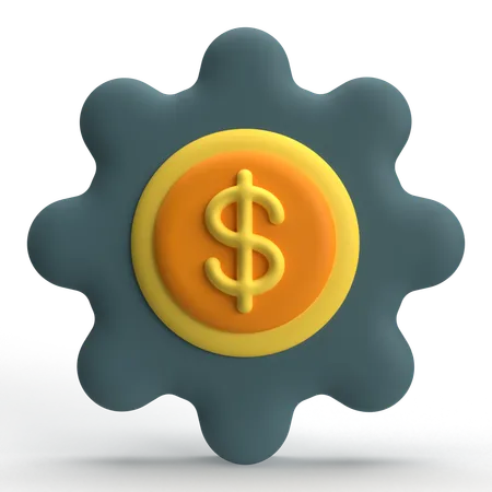 Geld Management  3D Icon