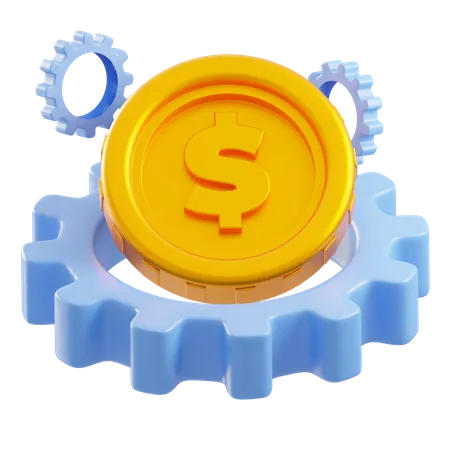 Geld Management  3D Icon