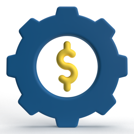 Geld Management  3D Icon