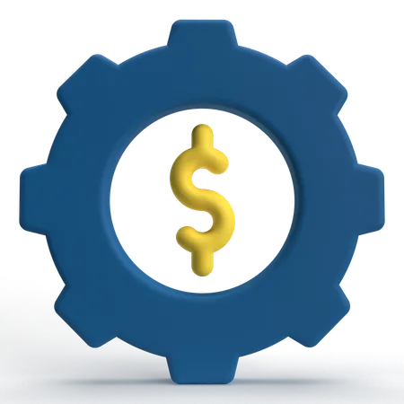 Geld Management  3D Icon