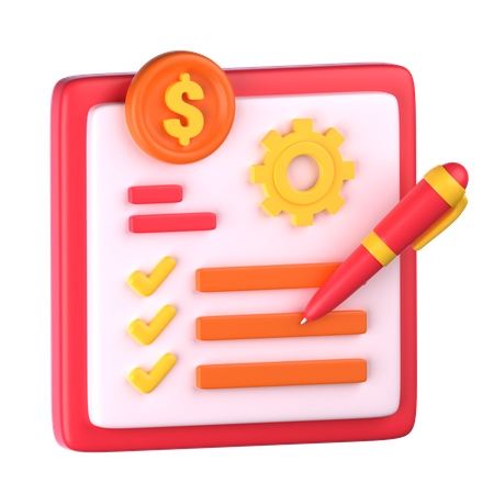 Geld Management  3D Icon