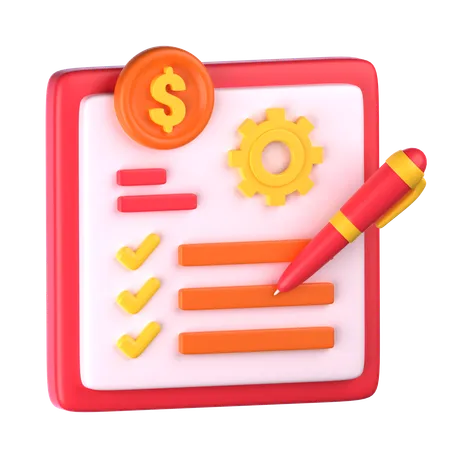 Geld Management  3D Icon