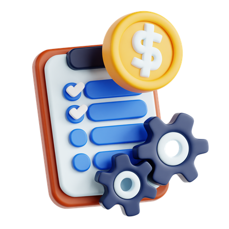 Geld Management  3D Icon