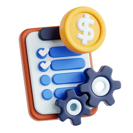 Geld Management  3D Icon