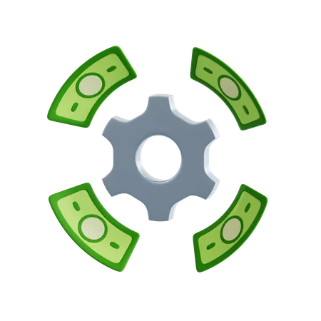 Geld Management  3D Icon