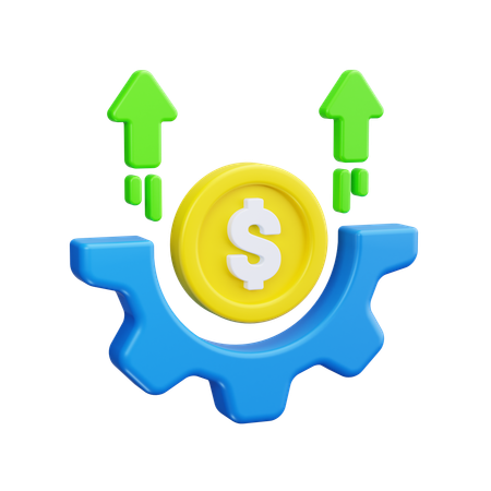 Geld Management  3D Icon