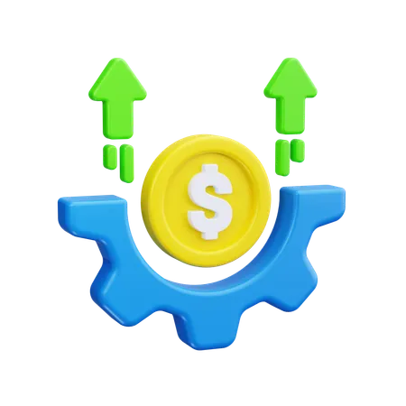 Geld Management  3D Icon