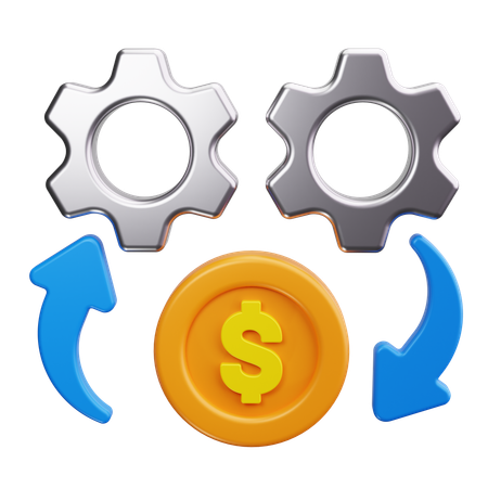 Geld Management  3D Icon