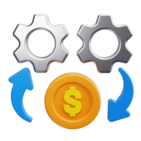 Geld Management  3D Icon