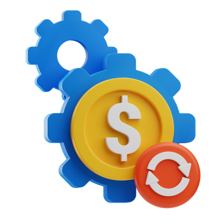 Geld Management  3D Icon