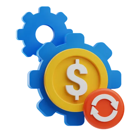 Geld Management  3D Icon