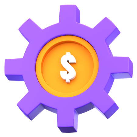 Geld Management  3D Icon