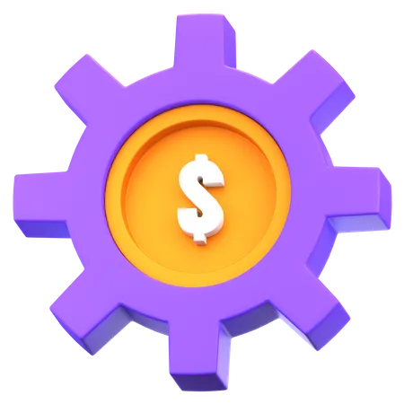 Geld Management  3D Icon