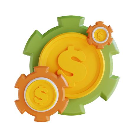 Geld Management  3D Icon