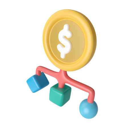 Geld Management  3D Icon