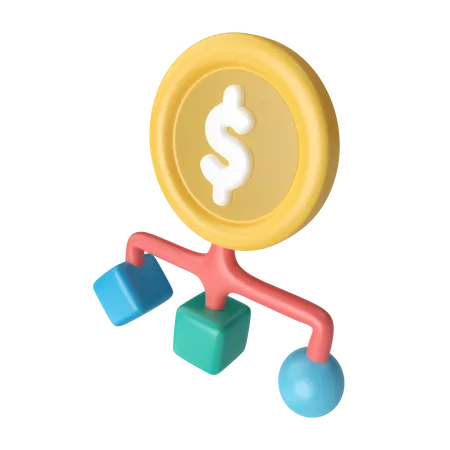 Geld Management  3D Icon