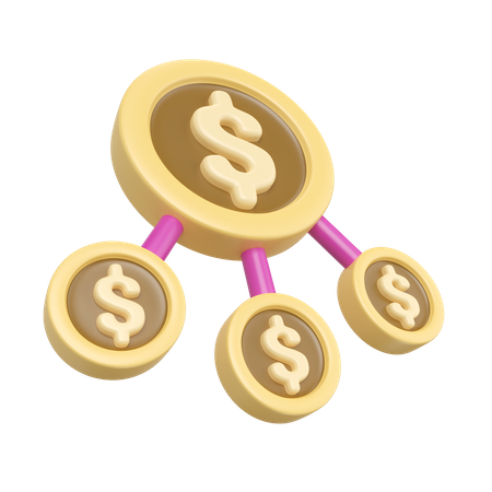 Geld Management  3D Icon