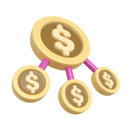 Geld Management  3D Icon