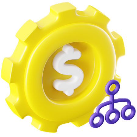 Geld Management  3D Icon