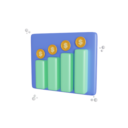 Geldmengenwachstum  3D Illustration