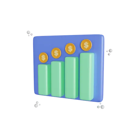 Geldmengenwachstum  3D Illustration