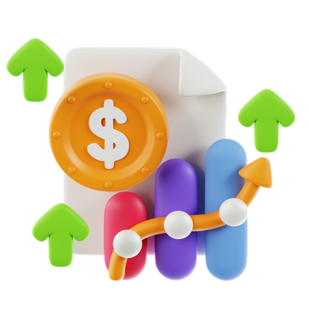 Geldmengenwachstumsdatei  3D Icon