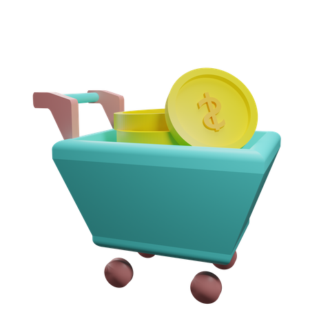 Geldwagen  3D Illustration