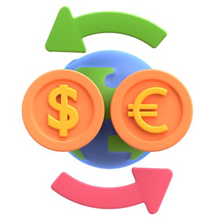 Geldwechsel  3D Icon