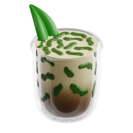 Gelée de lait de coco (Cendol)  3D Icon