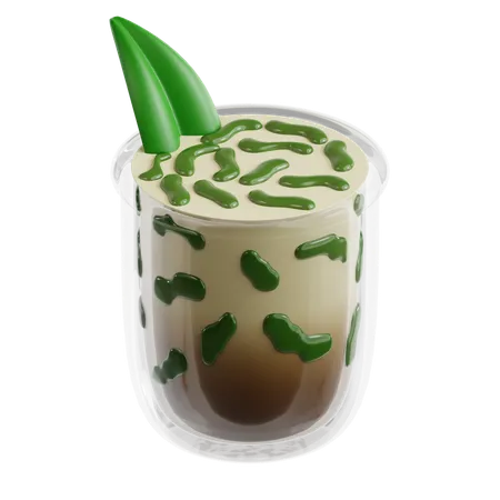 Gelée de lait de coco (Cendol)  3D Icon