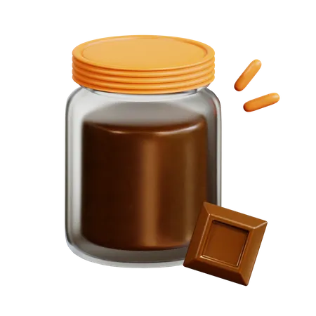 Geléia de chocolate  3D Icon