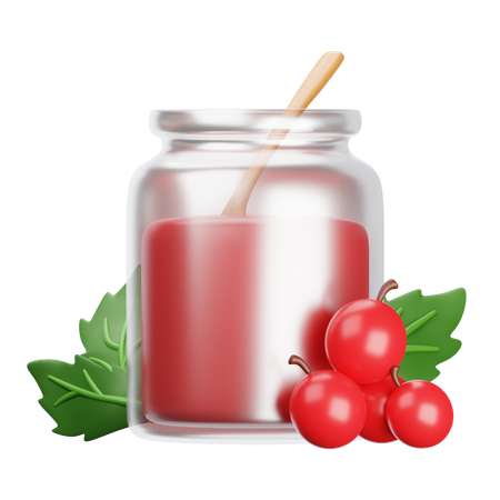 Geléia de cranberry  3D Icon