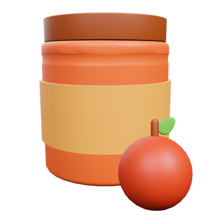 Geléia de laranja  3D Illustration