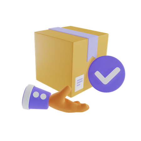 Geliefertes Paket  3D Icon