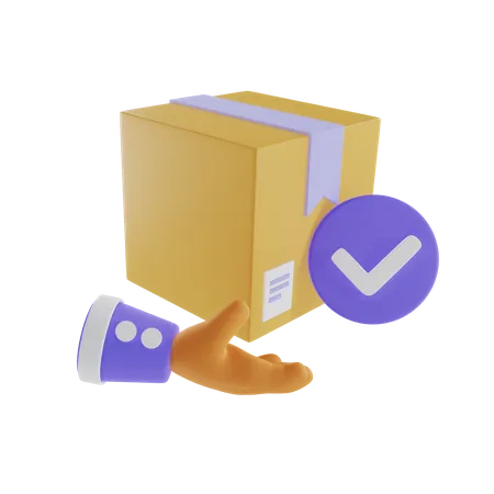 Geliefertes Paket  3D Icon