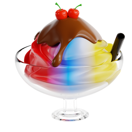 Gelo raspado  3D Icon