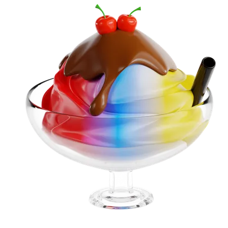 Gelo raspado  3D Icon