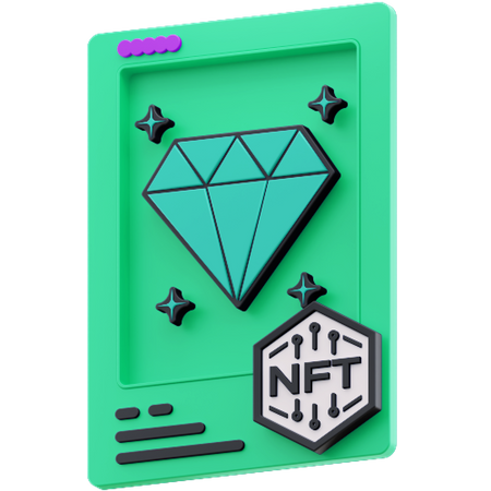 GEM NFT  3D Illustration