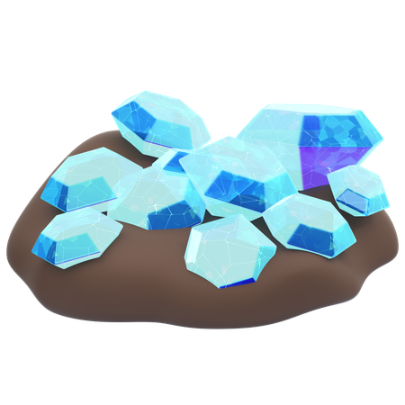 Pile de gemmes  3D Icon