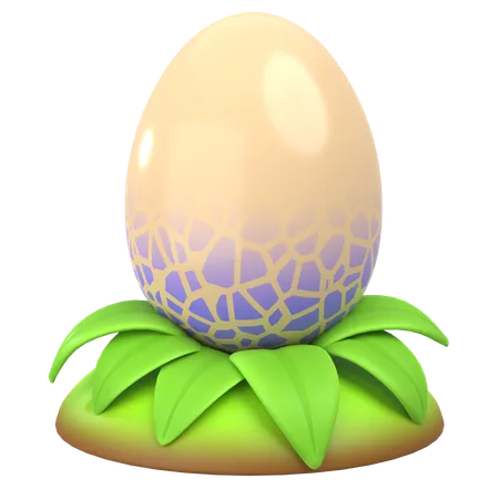 Huevo de dragón gema  3D Icon