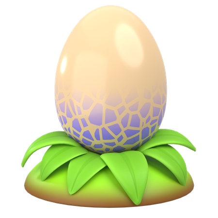 Gema de ovo de dragão  3D Icon